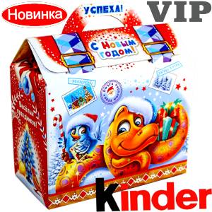 Сладкий подарок на Новый Год в жестяной упаковке весом 1200 грамм по цене 1762 руб в Анадыре