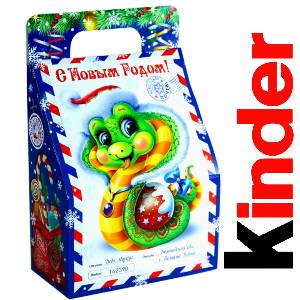 Детский подарок на Новый Год в жестяной упаковке весом 335 грамм по цене 1312 руб в Анадыре