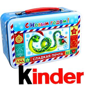 Сладкий подарок на Новый Год в картонной упаковке весом 430 грамм по цене 2136 руб в Анадыре